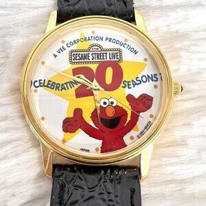 2000 Sesame Street Live 20th Anniversary Watch- Vintage Sesame Street‎ Live Elmo